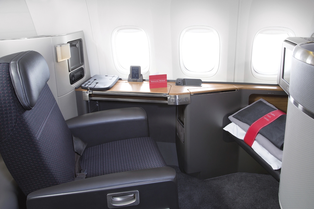 American Airlines First Class seat