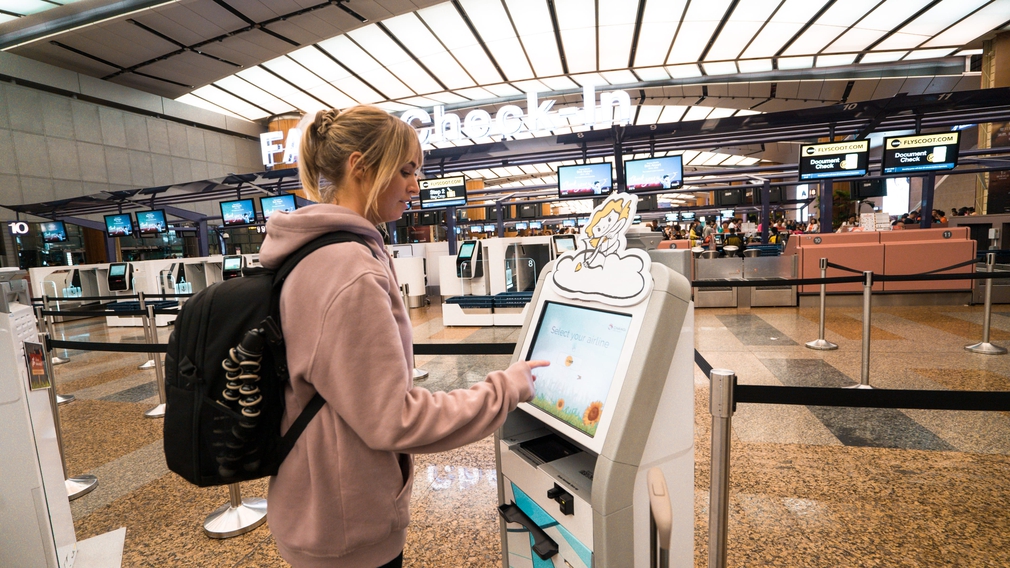 Check in at Changi airport