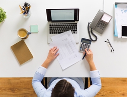 Business woman with documents