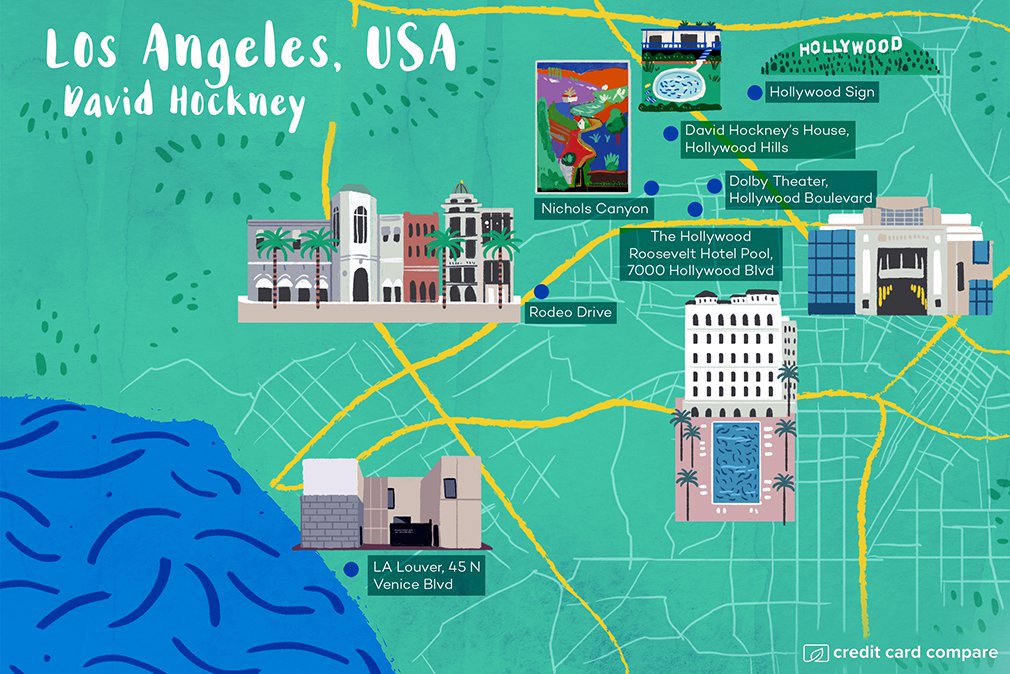 Los Angeles, USA (David Hockney)