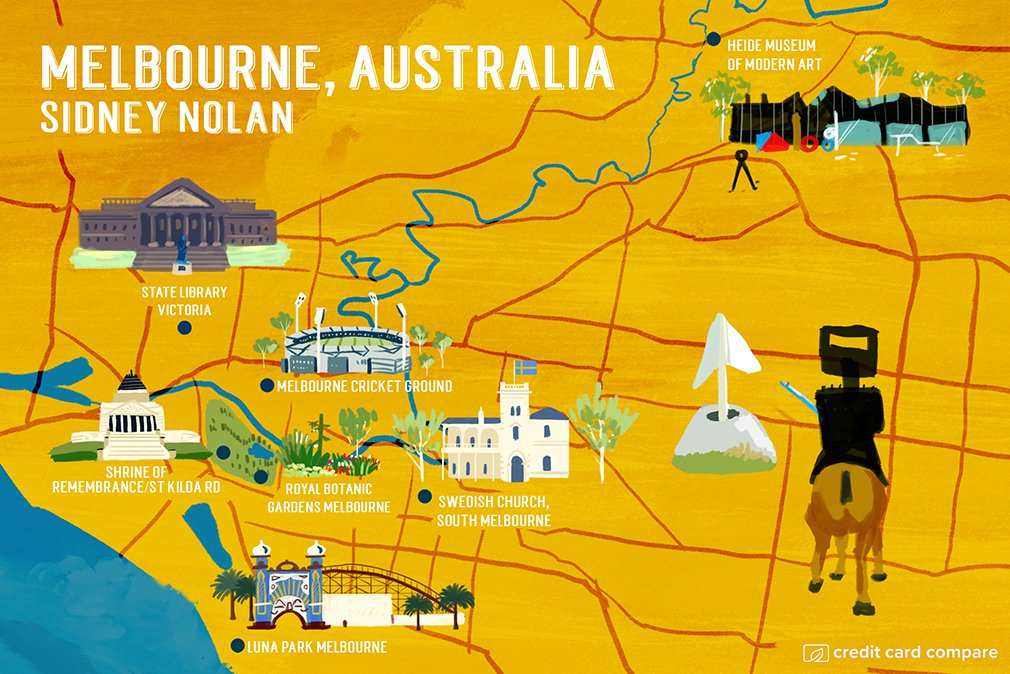 Melbourne, Australia (Sidney Nolan)