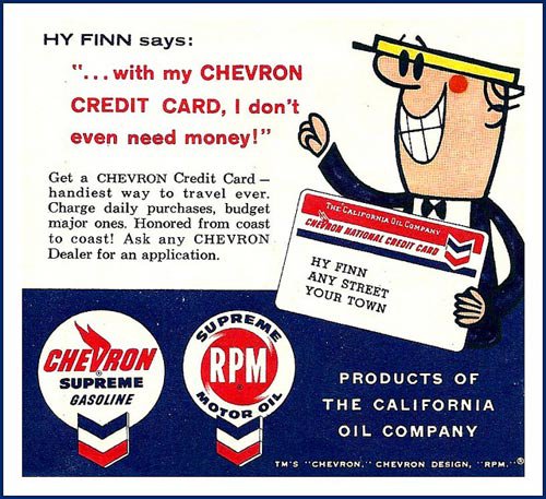 Chevron vintage print ad