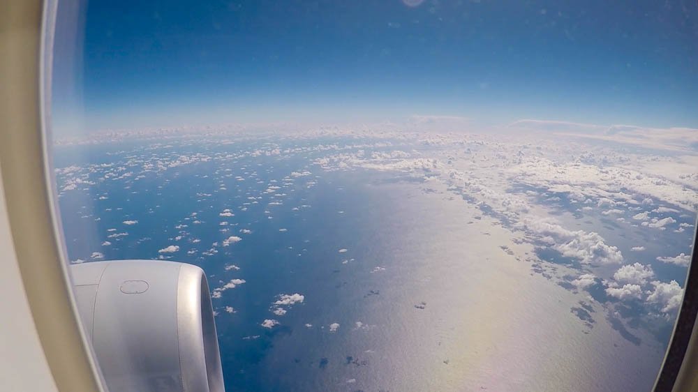Tasman Sea from flight AA72
