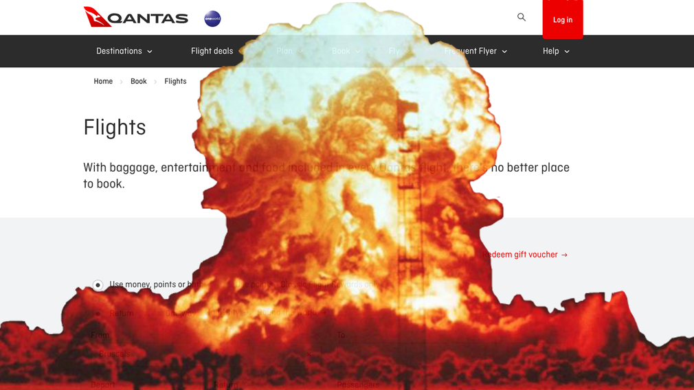 Qantas booking errors