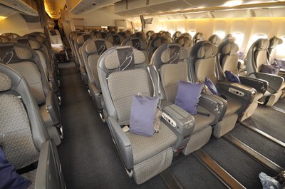 Japan Airlines economy class seat