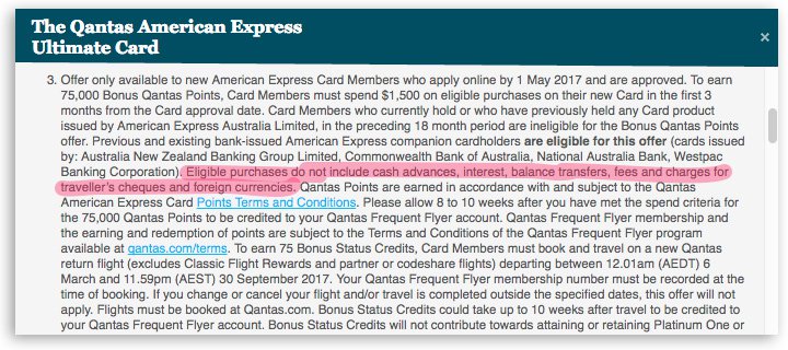 Non Eligible Terms