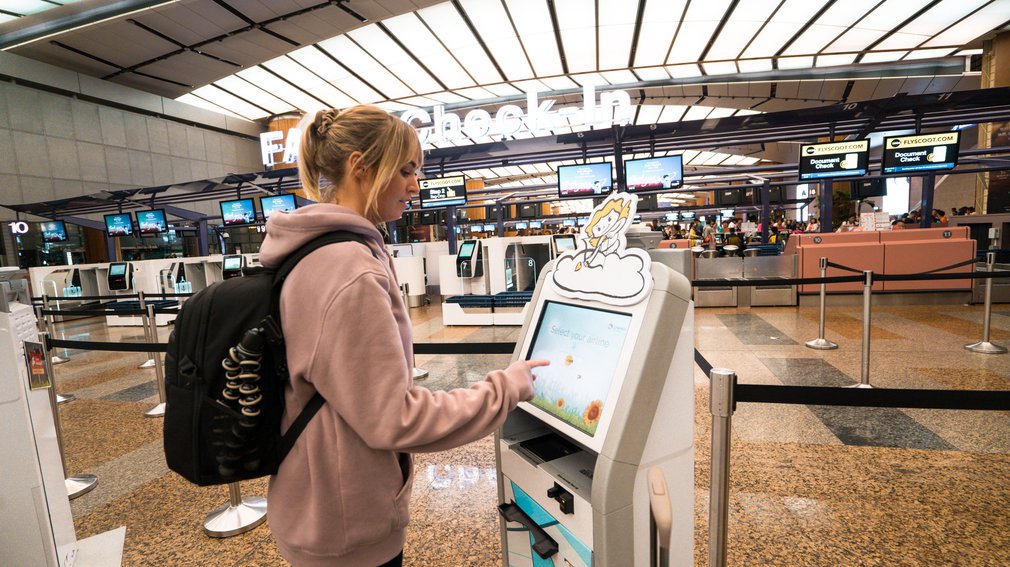 Check in at Changi airport