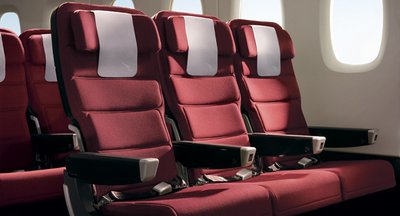 Qantas international economy seat