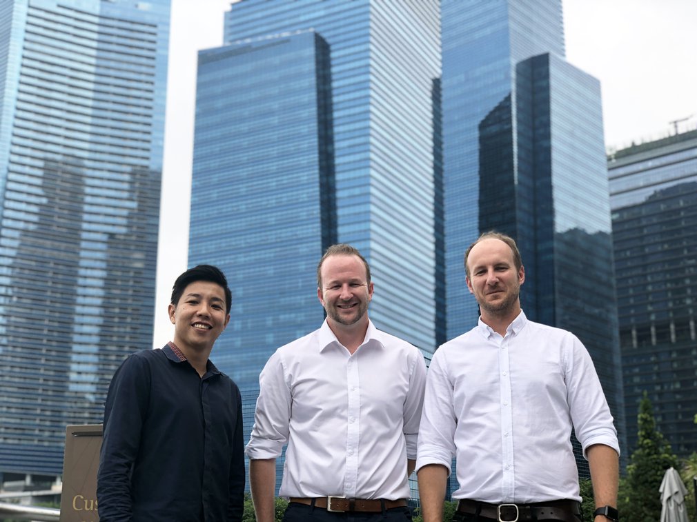 Kwok, David and Andrew in Singapore