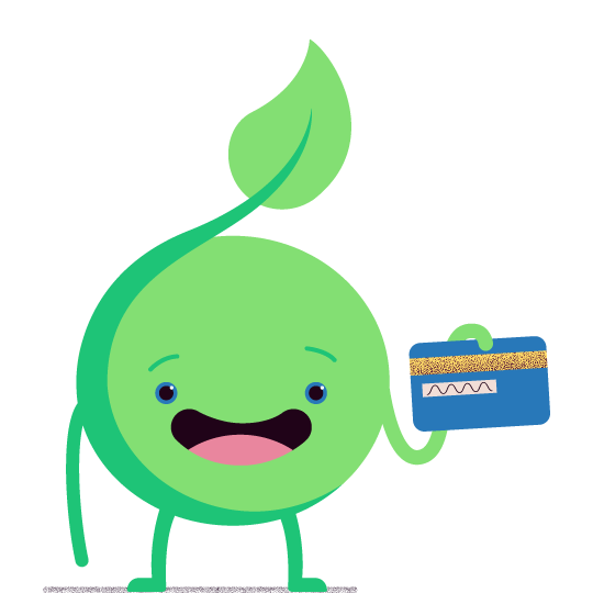 Miles holding a card